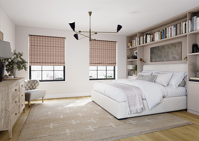 Applecross, Cranberry - Roman Blind - Image 7